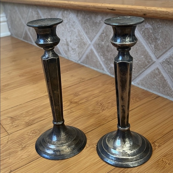 Restoration Hardware Other - PREOWNED RESTORATION HARDWARE SILVER CANDLE STICK HOLDERS